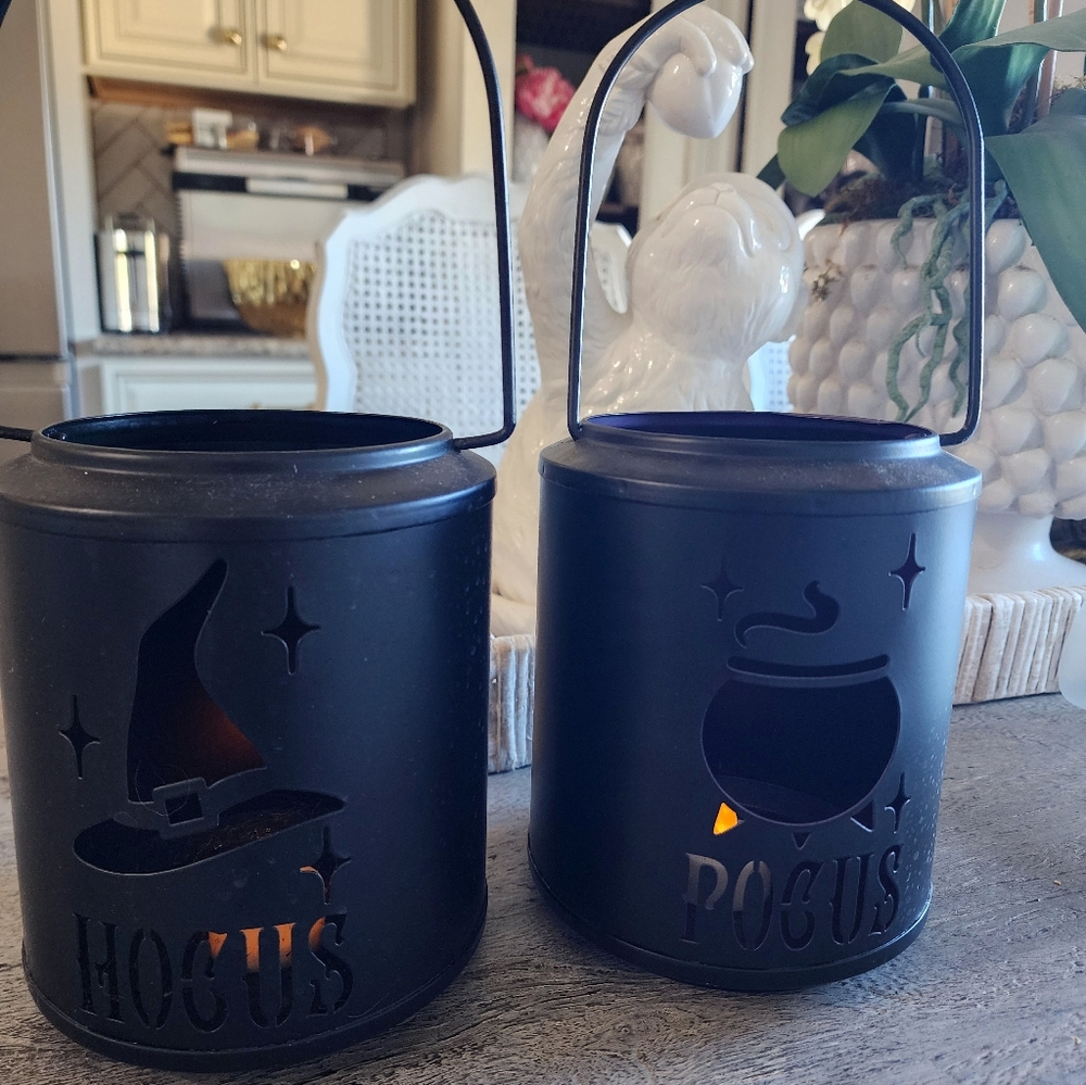 Black Halloween Lantern Set